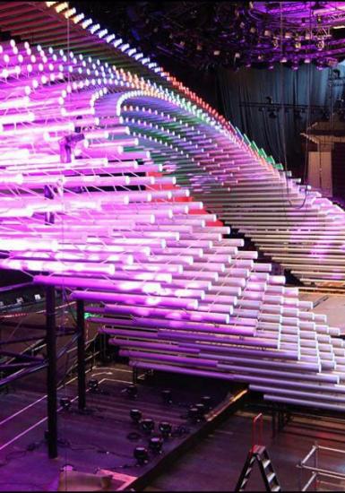 Buizenconstructie Podium Songfestival Wenen 2015